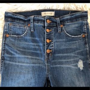 Madewell 10” high rise skinny